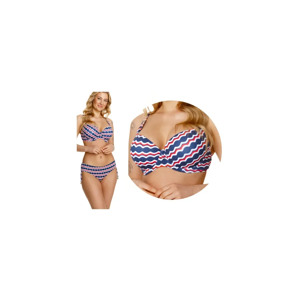 Lupoline Lupoline Sailor multi fala kopa biustonosz push-up do stroju kąpielowego