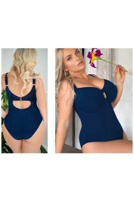 KrisLine California navy bodysoft jednoczęściowy kostium kąpielowy