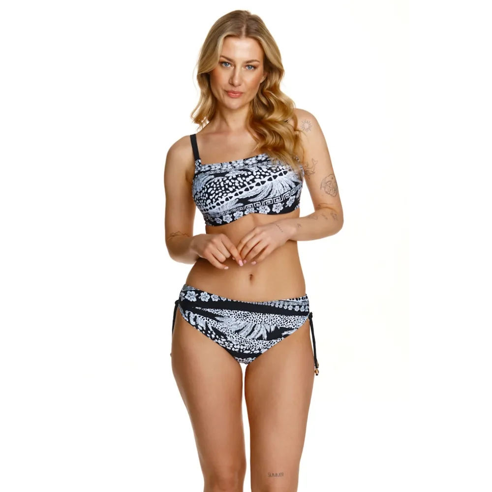 Lupoline Faial monochrome print top soft biustonosz do stroju kąpielowego