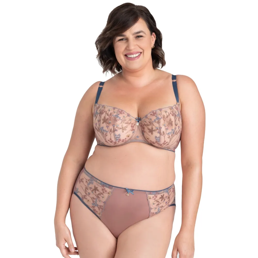 Samanta Ellie A145 halfcup nugatowy biustonosz