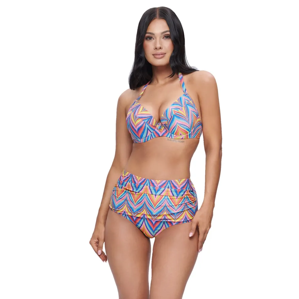 Dalia Mirabell multi figi maxi marszczone do stroju kąpielowego