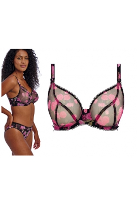 Freya Rose Blossom black rose biustonosz soft plunge