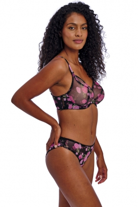 Freya Rose Blossom black rose biustonosz soft plunge