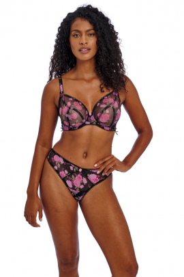 Freya Rose Blossom black rose biustonosz soft plunge