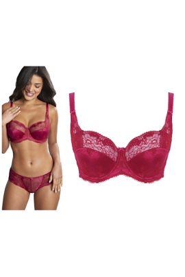 Panache Clara orchid/red biustonosz soft na fiszbinach