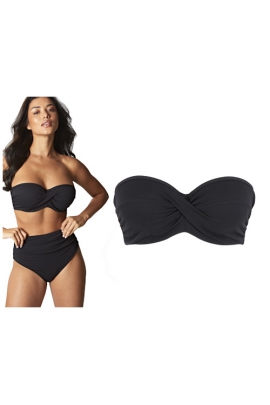 Panache Spirit Black bandeau biustonosz do stroju kąpielowego