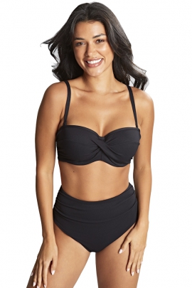 Panache Spirit Black bandeau biustonosz do stroju kąpielowego