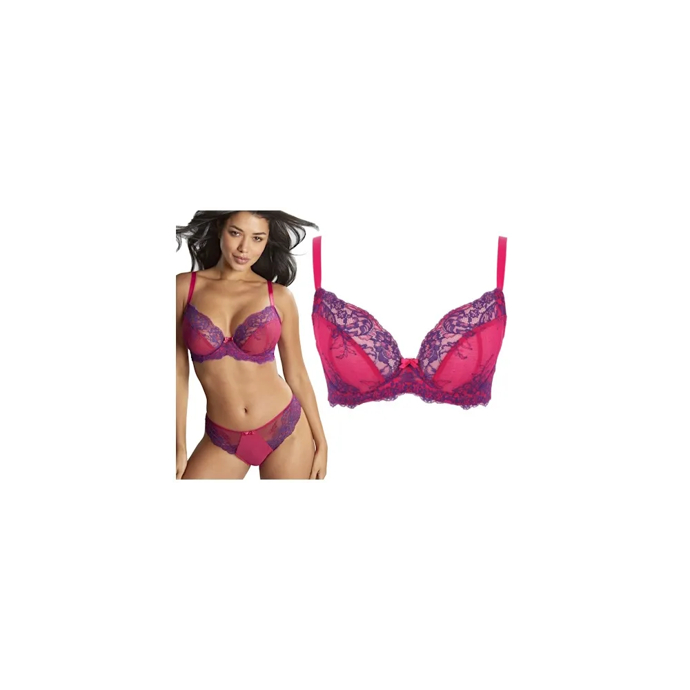 Panache Ana orchid indigo soft biustonosz  plunge