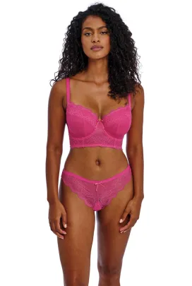 Freya Fancies hot pink longline biustonosz padded