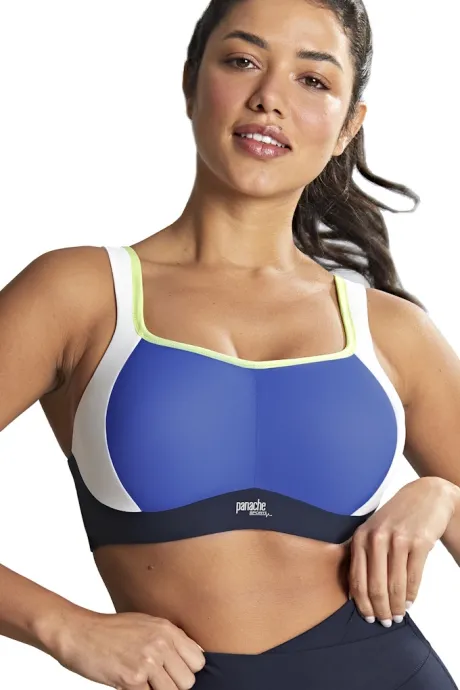 Panache Sport blue biustonosz sportowy z fiszbinami