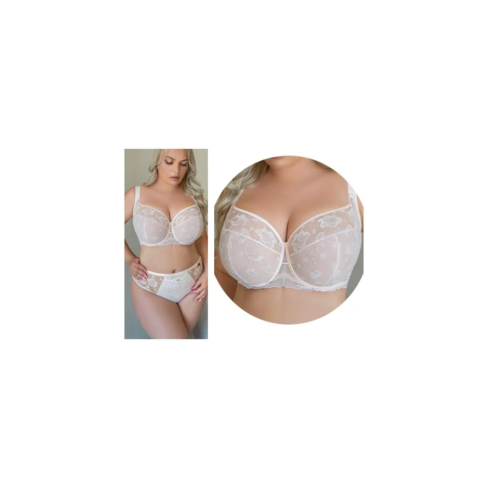 KrisLine Luxury salmon fullcup biustonosz soft
