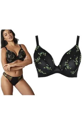 Panache Meadow black plunge biustonosz soft