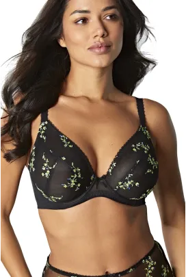 Panache Meadow black plunge biustonosz soft