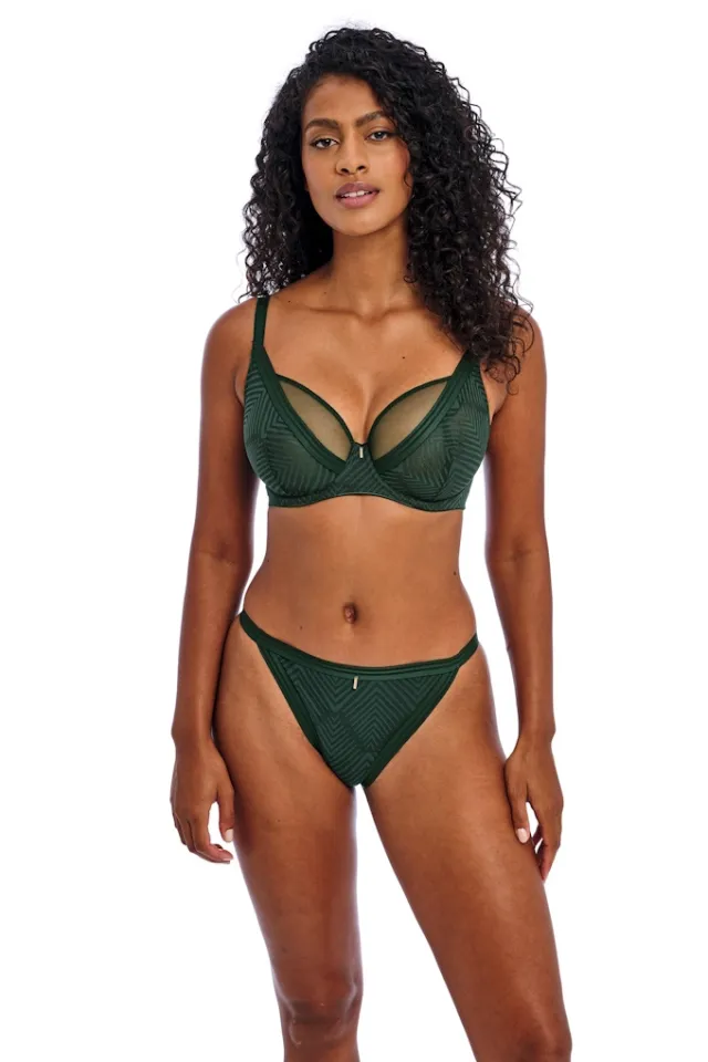 Freya Tailored deep emerald high apex biustonosz soft