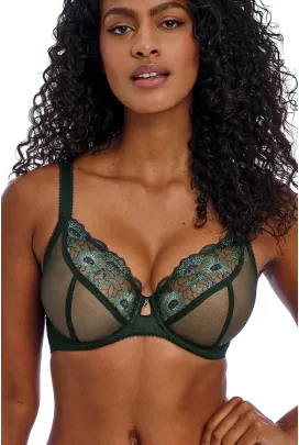 Freya Loveland deep emerald biustonosz soft plunge