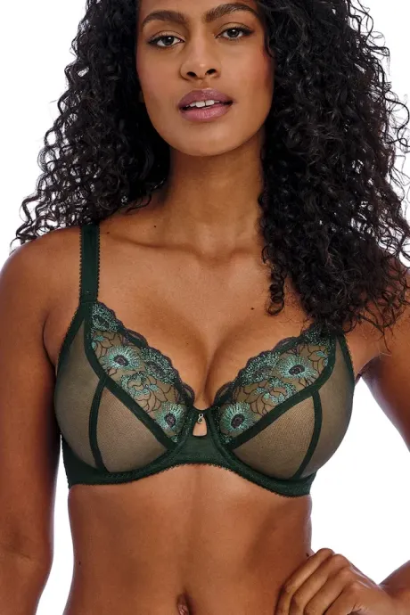 Freya Loveland deep emerald biustonosz soft plunge