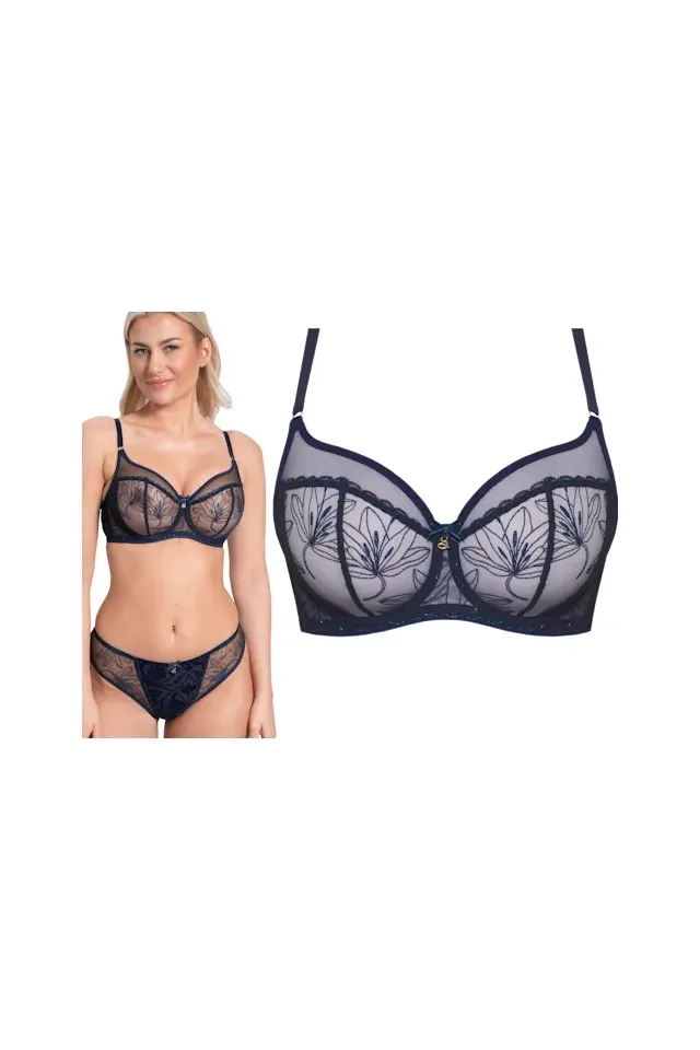 Samanta Harriet granatowy A143 biustonosz soft