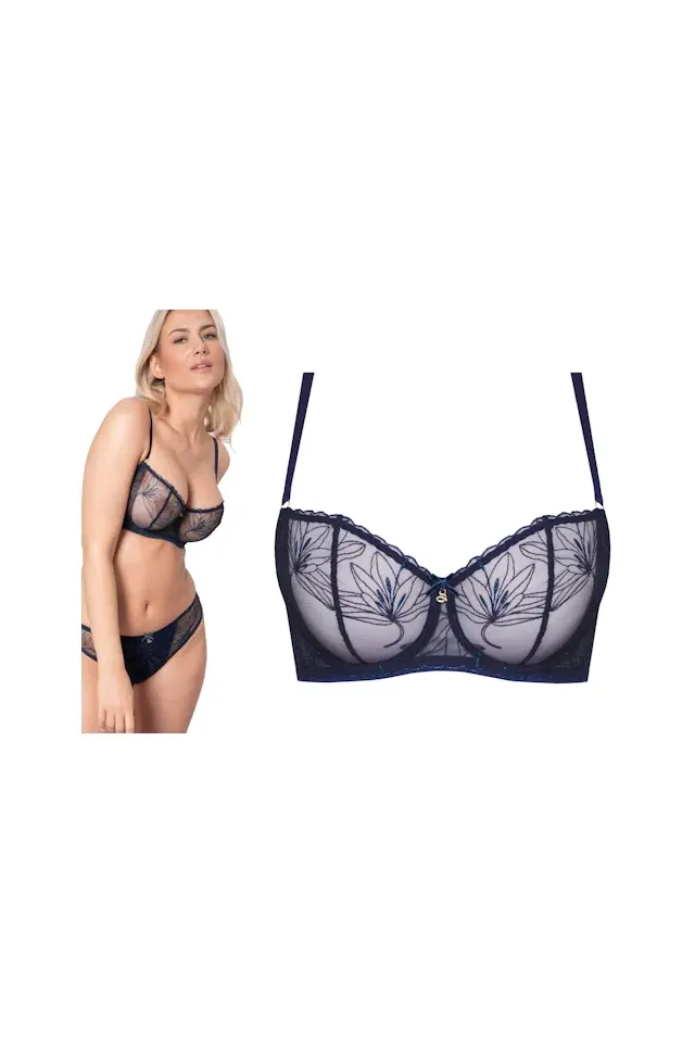 Samanta Harriet granatowy A142 biustonosz soft
