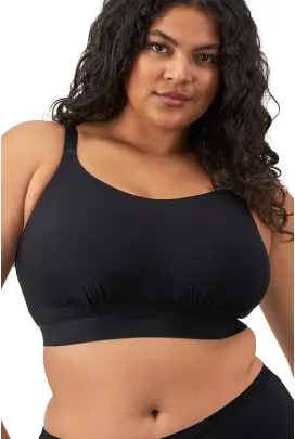 Elomi Downtime black biustonosz bralette soft bez fiszbin