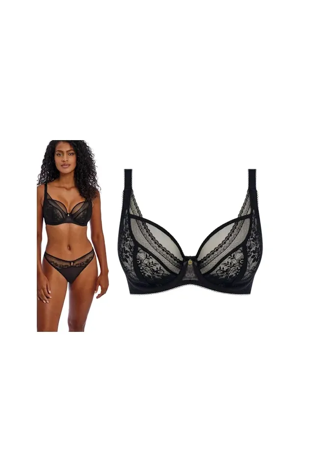 Freya Sydnie black high apex biustonosz soft