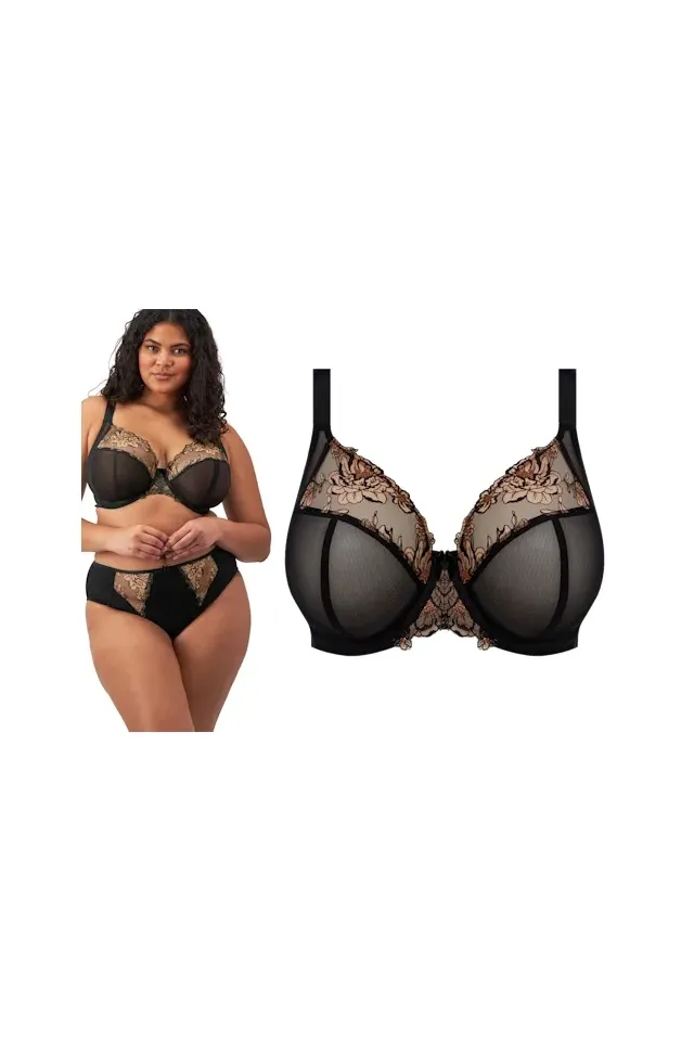 Elomi Teagan black almond biustonosz soft plunge