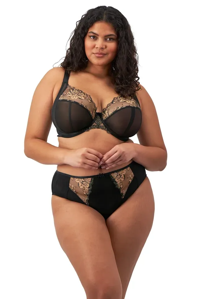 Elomi Teagan black almond biustonosz soft plunge