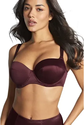 Panache Grace Bordeaux padded balcony biustonosz usztywniany