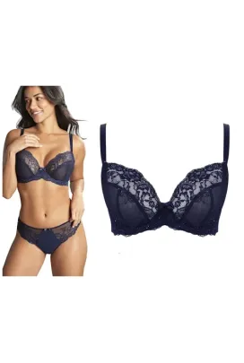 Panache Ana midnight sequin plunge biustonosz soft