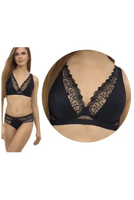 Lupoline 2503 czerń bralette biustonosz soft