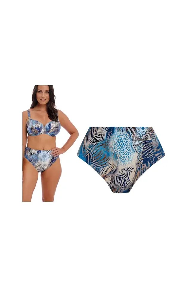 Fantasie Seraya Sands denim figi wysokie do stroju kąpielowego