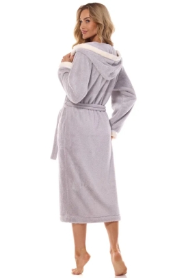 L&L 2419 Tess long szlafrok popiel