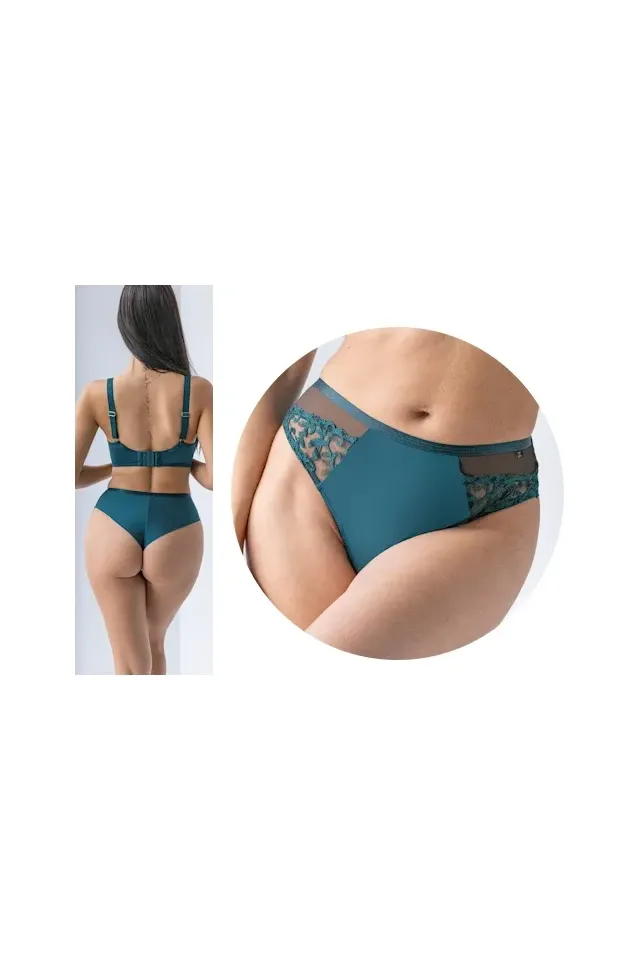 KrisLine Palazzo emerald stringo-szorty