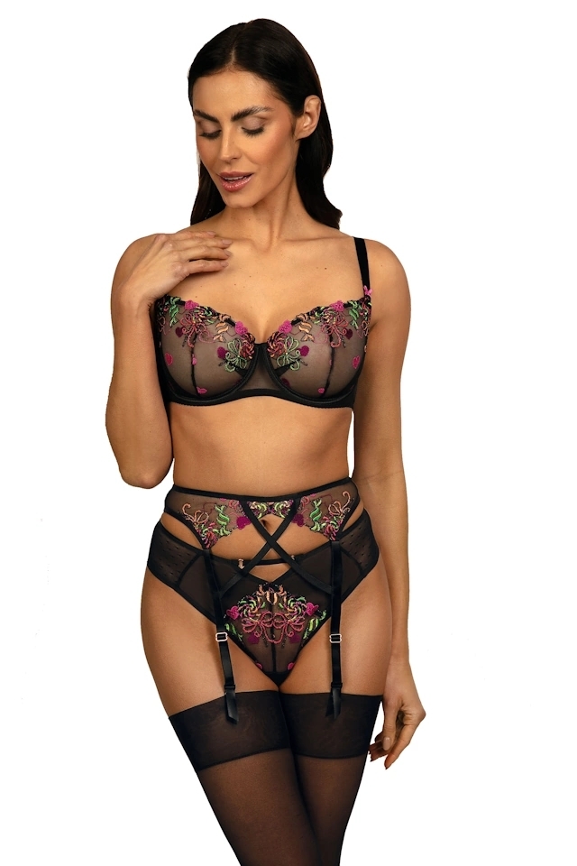 Ewa Bien Lola czerń B139 biustonosz half cup soft