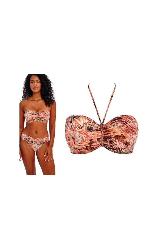 Freya Desert Cat sunset bandeau biustonosz do stroju kąpielowego