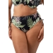 Elomi Tropical Retreat black figi wysokie z troczkami do stroju kąpielowego