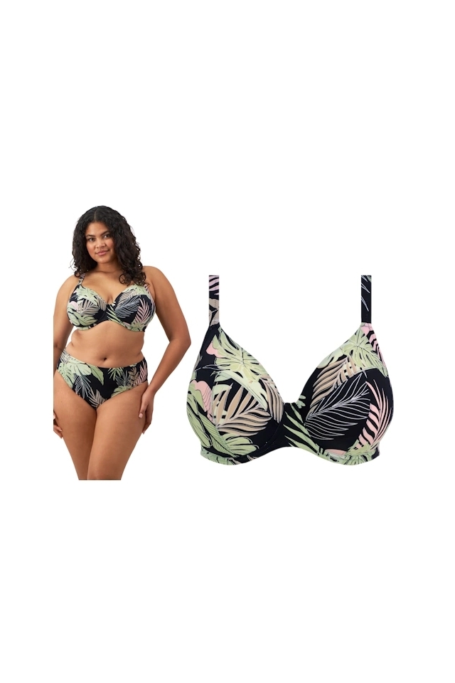 Elomi Tropical Retreat black soft biustonosz do stroju kąpielowego
