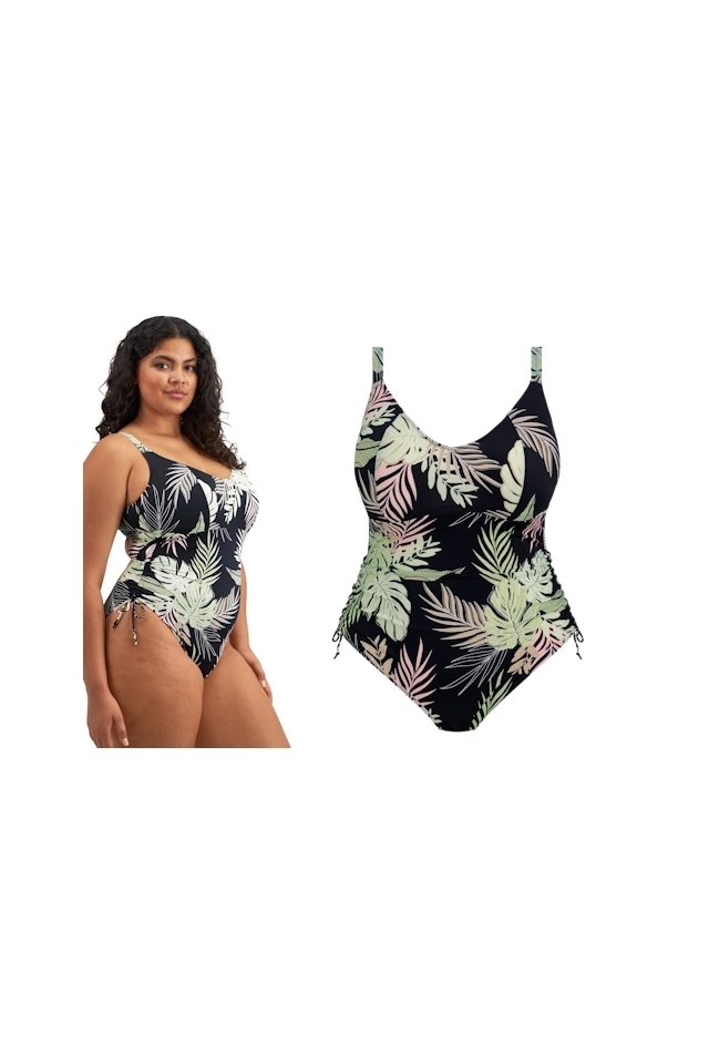 Elomi Tropical Retreat black 1cz strój kąpielowy bez fiszbin