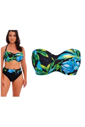 Fantasie Talm Beach black bandeau biustonosz do stroju kąpielowego