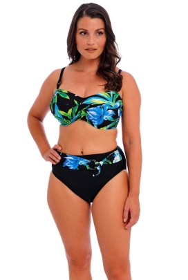 Fantasie Talm Beach black bandeau biustonosz do stroju kąpielowego