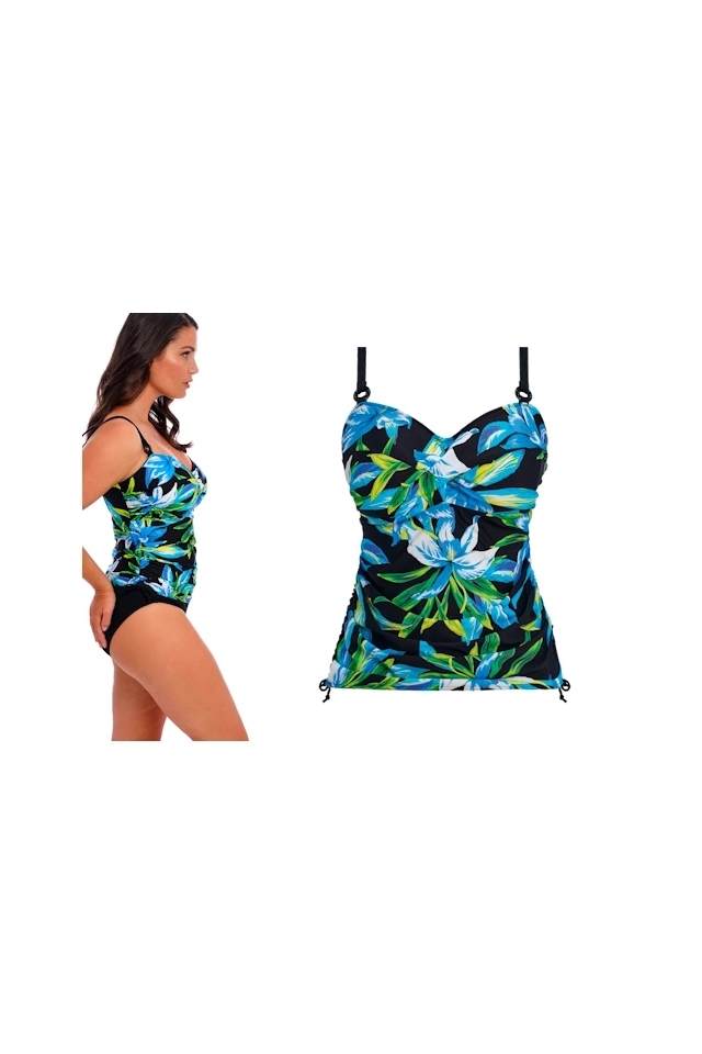 Fantasie Talm Beach black tankini koszulka do stroju kąpielowego