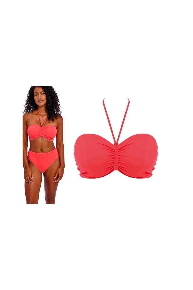 Freya Jewel Cove plain sunset bandeau biustonosz do stroju kąpielowego