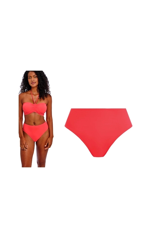 Freya Jewel Cove plain sunset figi high waist majtki do stroju kąpielowego