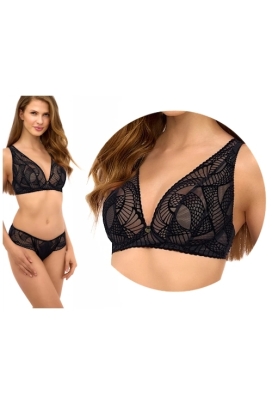 Lupoline 2516 czerń bralette biustonosz soft