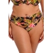 Elomi Tiger Valley black figi high waist majtki do stroju kąpielowego