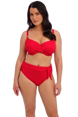Fantasie Ottawa radiant red figi high waist do stroju kąpielowego