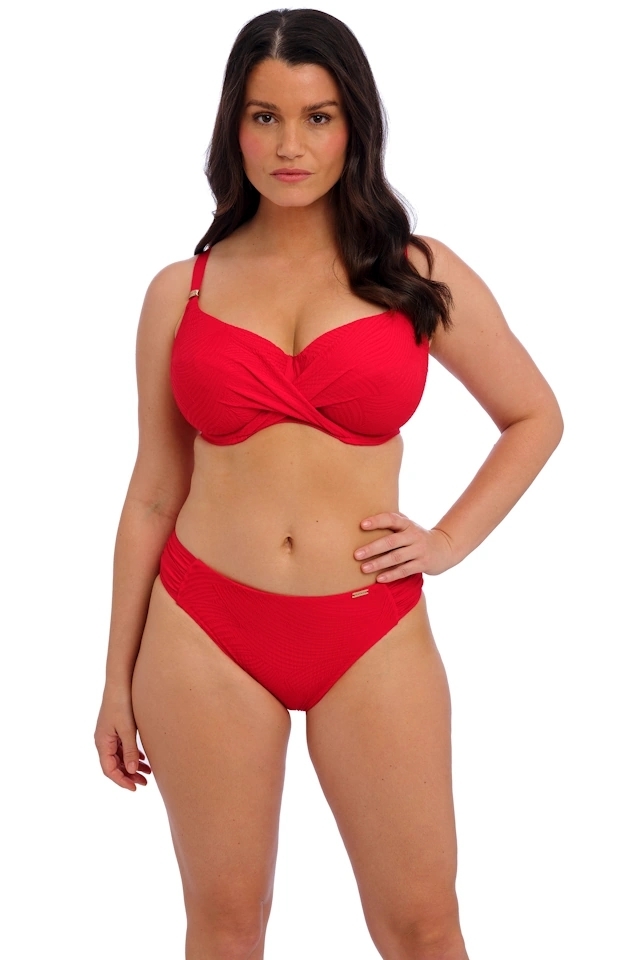 Fantasie Ottawa radiant red figi mid rise do stroju kąpielowego