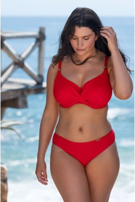 Fantasie Ottawa radiant red figi mid rise do stroju kąpielowego