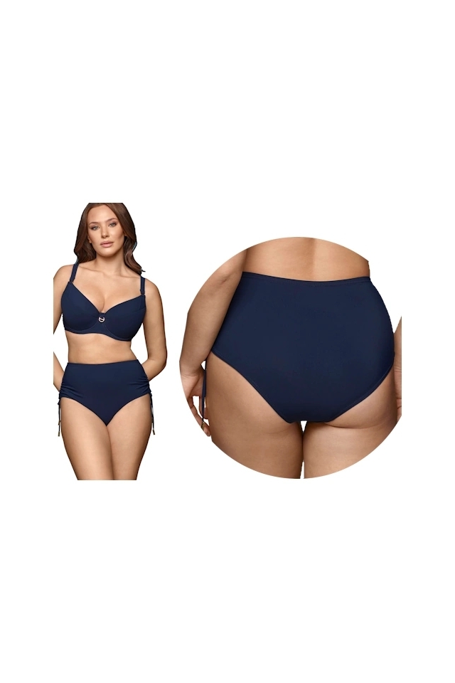 Dalia Ink blue figi maxi z troczkami do stroju kąpielowego