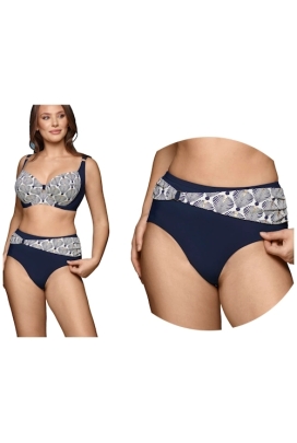 Dalia Midnight granat figi maxi z kółkiem do stroju kąpielowego