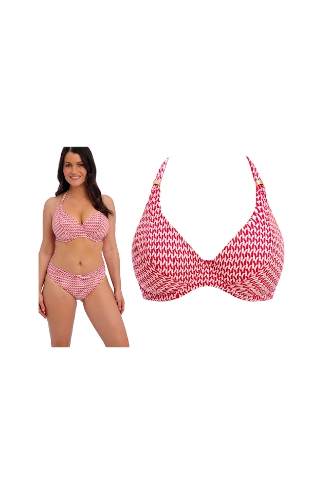 Fantasie Koh Lipe radiant red biustonosz halter do stroju kąpielowego